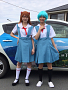 現役女子大生キャンパス・クイーンの井上真理子(左)と岡田彩花(右)