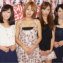 左から伊藤えみ・守永真彩・丸高愛実・谷桃子