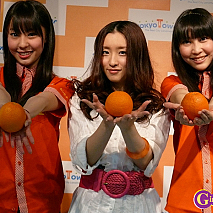 AKB48　藤江・梅田・近野　オレンジまつりをPR