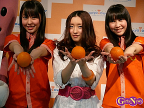 AKB48　藤江・梅田・近野　オレンジまつりをPR
