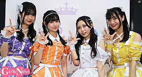 LinQ （左から）橘杏來、織多莉鈴、華山あかり、黒田れい
