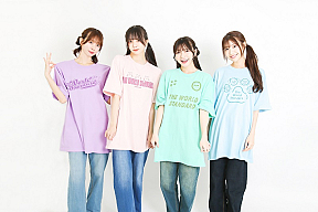 わーすた 「神戸レタス」とのコラボTシャツを着用