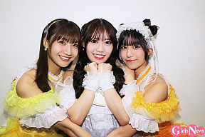 LinQ (左から)黒田れい、華山あかり、織多莉鈴
