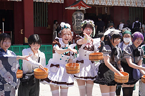 ふたば（左）、きぬ（右）